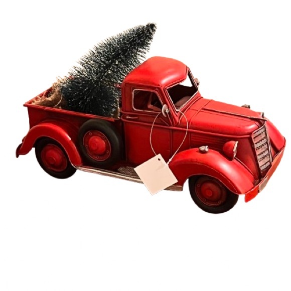 NWT- Vintage Farmhouse Red Christmas Tree Truck - Picture 6 of 7